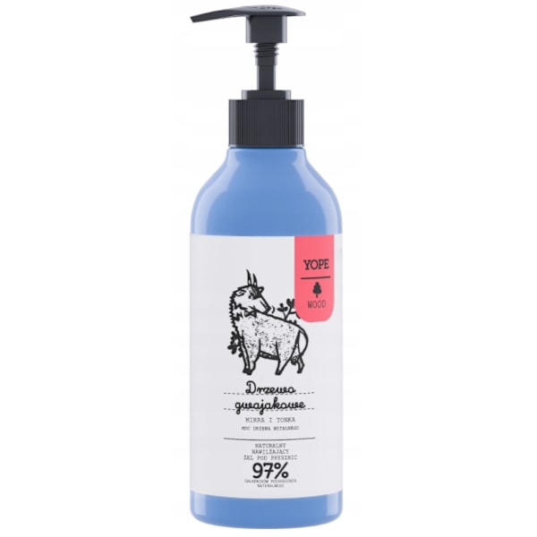 Yope/ Duschgel med Guajakträ - 97% Naturliga Ingredienser - 400