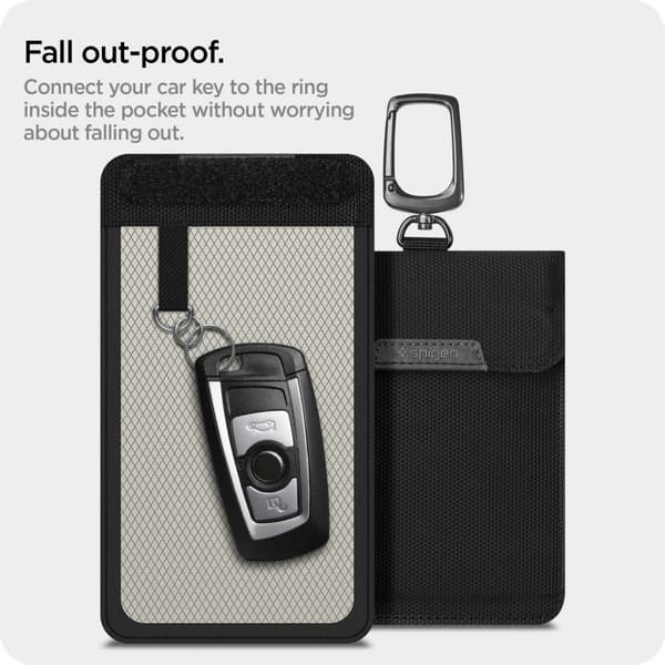 Spigen RFID-signalblocker Keyless Skyddspåse - Svart