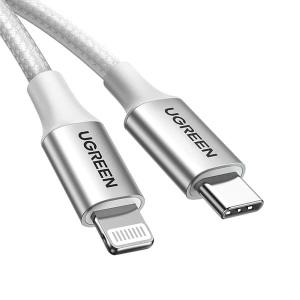 Ugreen US304 70523 USB-C till Lightning MFi Kabel 1m - Silver