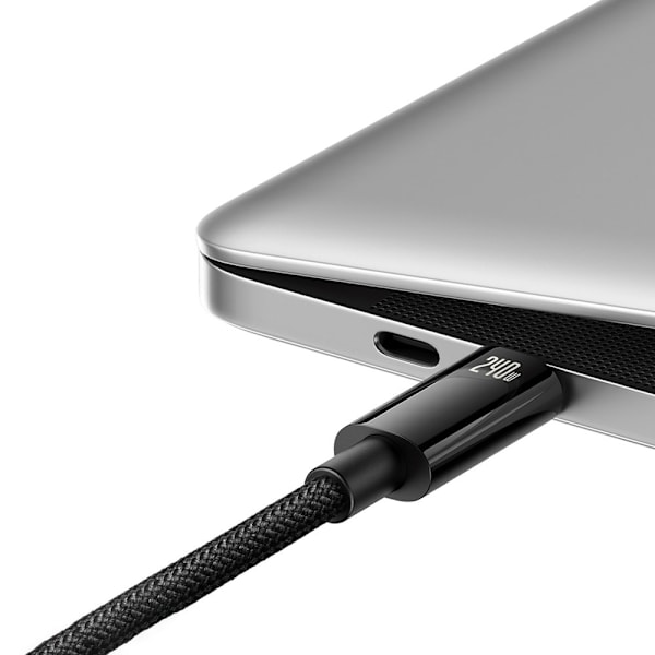 Baseus CAWJ040001 USB-C till USB-C Kabel 240W 480Mb/s 1m - Svart