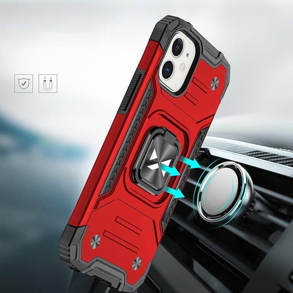 Wozinsky Stöttålig Ring Armor Skal för iPhone 14 med Magnetisk H