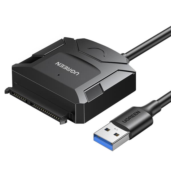 Ugreen USB-A 3.0 till SATA Adapter för 2.5''/3.5'' Hårddiskar -
