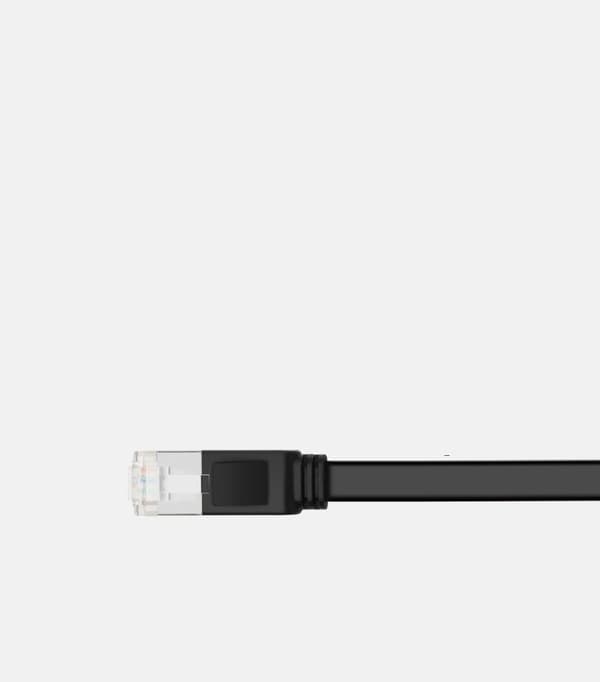 Ugreen Platt Ethernet Kabel RJ45 Cat 6 UTP 1000 Mbps 2m Svart (5