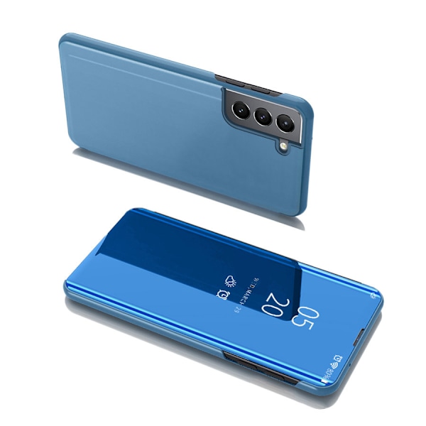 Samsung Galaxy S22+ Fodral med Klapp Blau – Clear View Skydd Etu