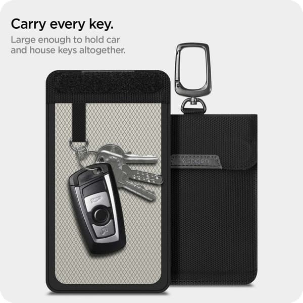 Spigen RFID-signalblocker Keyless Skyddspåse - Svart