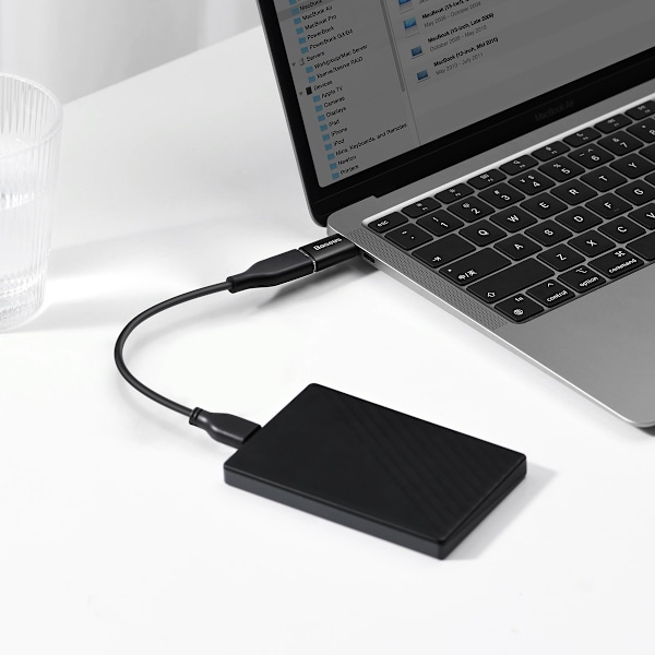 Baseus Ingenuity Series Adapter USB-C till USB-A/ 10Gb/s/ Svart