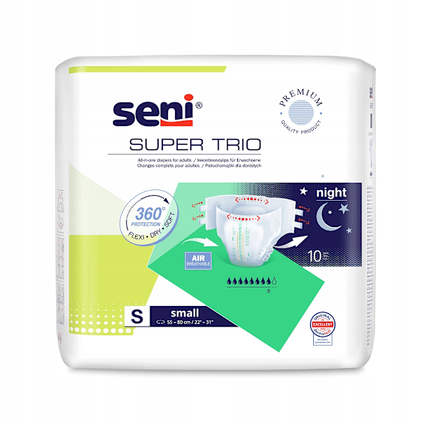 Super Seni T1 Små Vuxenblöjor/ 10-pack