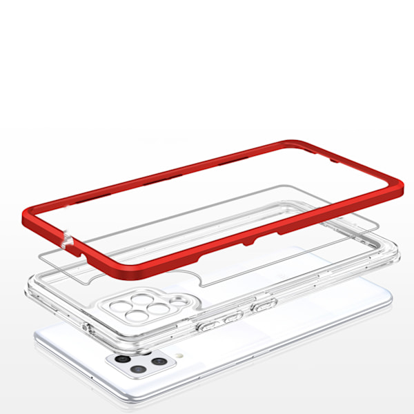 Genomskinligt 3-i-1 fodral för Samsung Galaxy A42 5G | Flexibelt