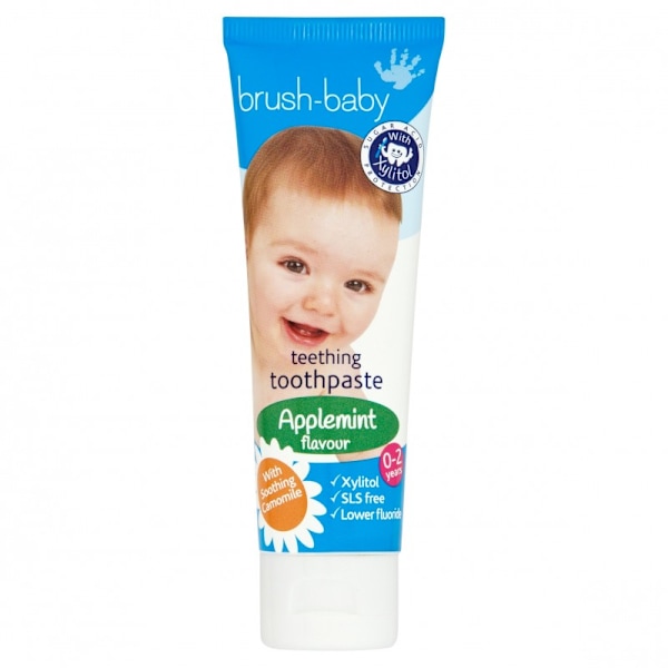 Tandkräm för bebisar 0-2 år Applemint 50 ml - Brush-Baby