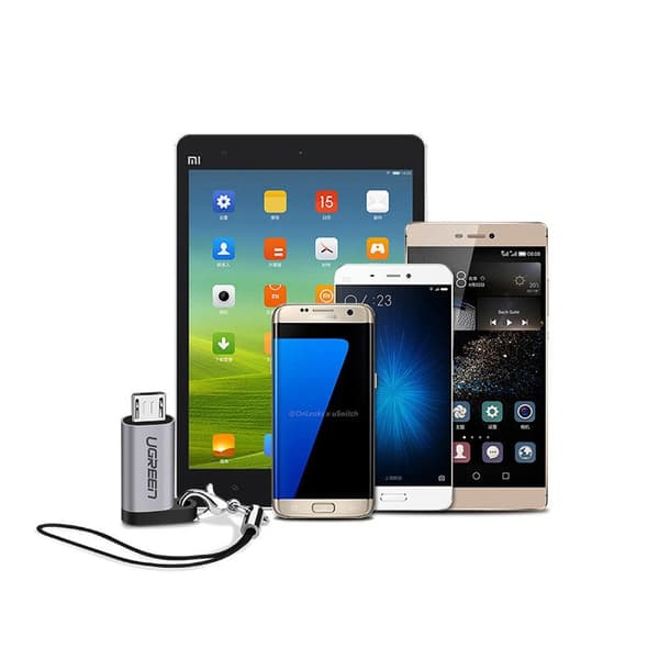 Ugreen Adapter USB Typ C till micro USB Grå (50590)