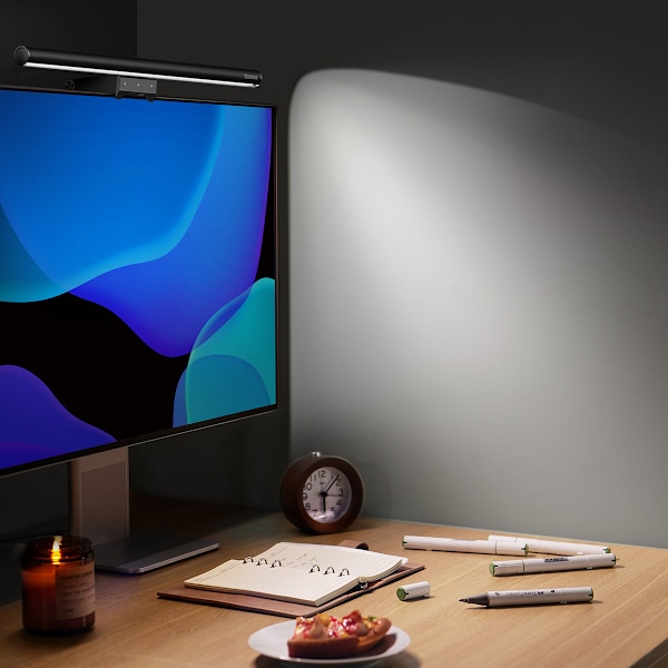 Baseus i-wok2 LED-skärmlampa för skrivbord - svart (DGIW000101)