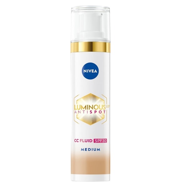 Nivea Luminous630 CC-voide SPF30 Keskisävy 40ml - Tasoittaa Ihon Sävyä ja Suojaa Auringolta