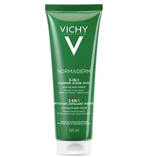 Vichy Normaderm 3-i-1 Ansiktsrengöring för problemhud/ 125 ml