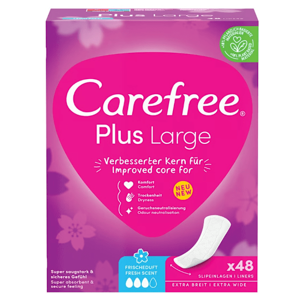 Carefree Plus Stora Hygienbindor/ 48-pack