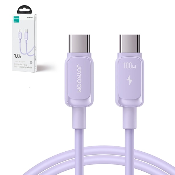 Joyroom Multi-Color USB-C till USB-C Kabel 100W 1.2m - Lila