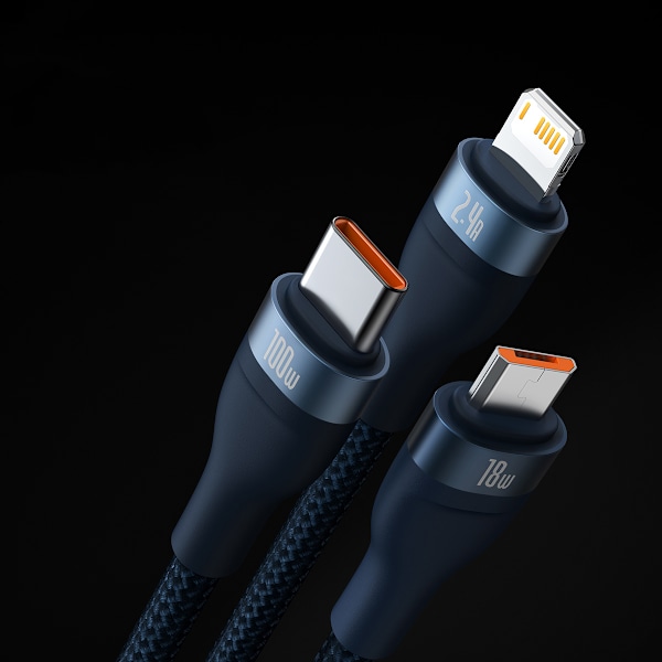 Baseus Flash Series II Multikabel USB/Typ C/Lightning/micro USB