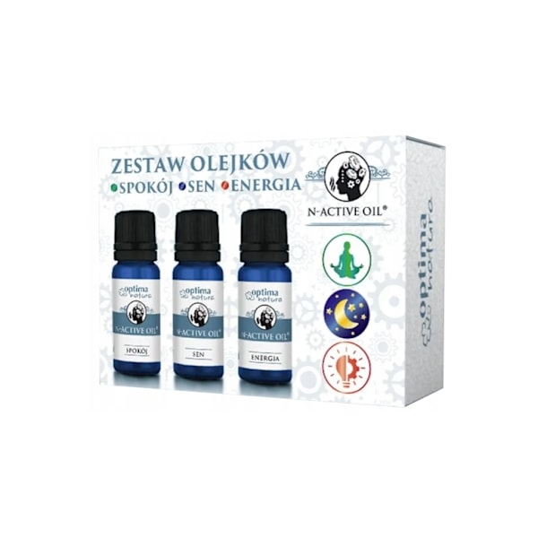 Optima Natura N-Active Oljeset: Lugna 10 ml + Sömn 10 ml + Energ