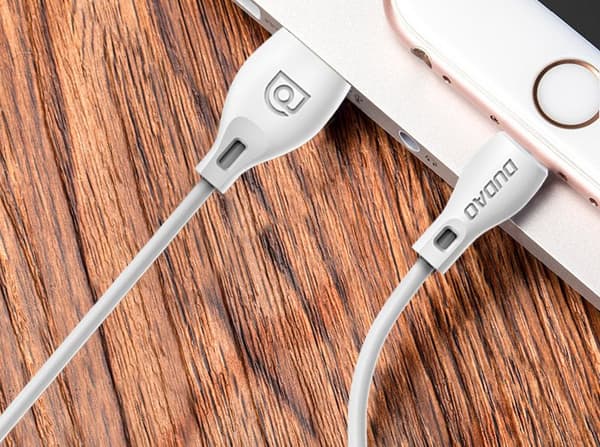 Dudao USB-C Kabel 2.1A 1m Vit (Modell L4T)