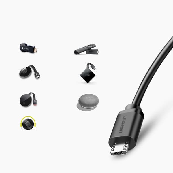 Ugreen 30985 Extern nätverksadapter för Chromecast med micro USB