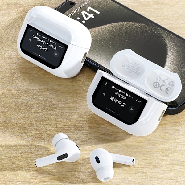 Dudao U19 True Wireless Bluetooth 5.3 Hörlurar med LED-skärm - V