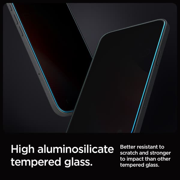 Härdat Glas Spigen Glas.tR EZ Fit Sekretess för iPhone 16 Pro -