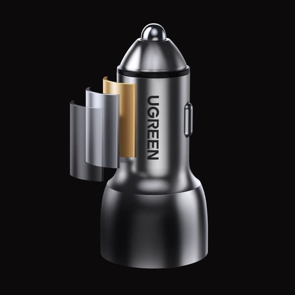 Ugreen billaddare USB/USB Typ C Quick Charge 3.0 Power Delivery