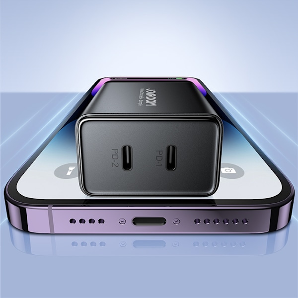 Joyroom JR-TCF09 Snabbladdare 2x USB-C 40W - Svart