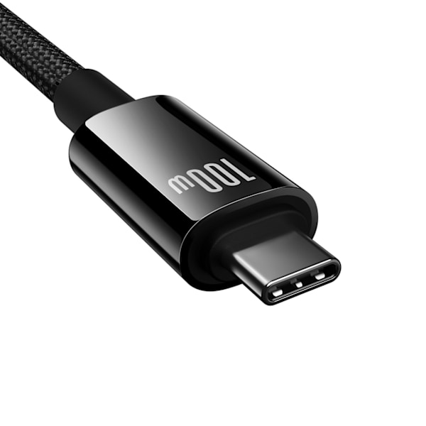 Baseus Tungsten Gold USB-C 3.2 till USB-C 3.2 Kabel 100W 4K 60Hz