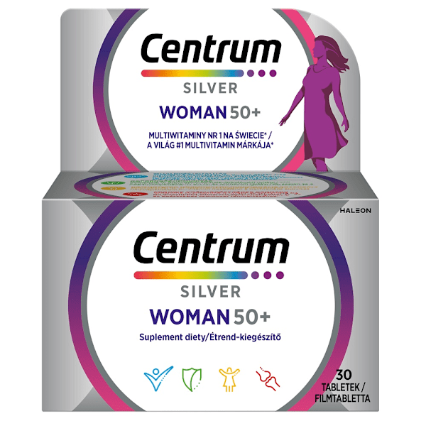 Centrum Silver Kvinna 50+ Multivitamin för Damer/ 30 Tabletter