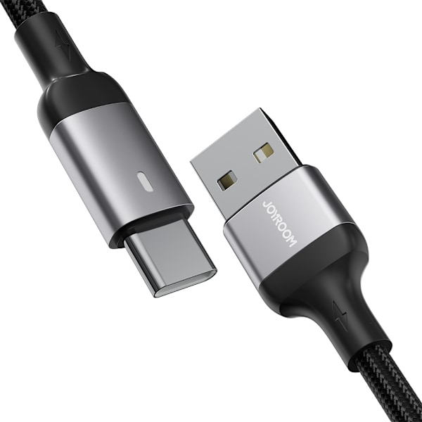 Joyroom Extraordinär USB-A/USB-C-kabel A10/ 3A/ 1/2 m - Svart