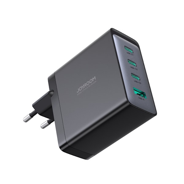 Joyroom JR-TCG04EU Svart GaN Laddare 100W 3x USB-C USB-A + USB-C