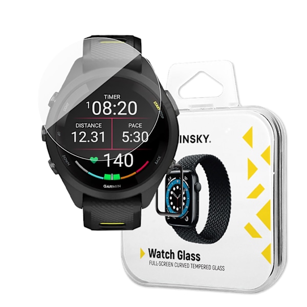 Wozinsky Härdat Glas Full Glue för Garmin Forerunner 265s 42mm (