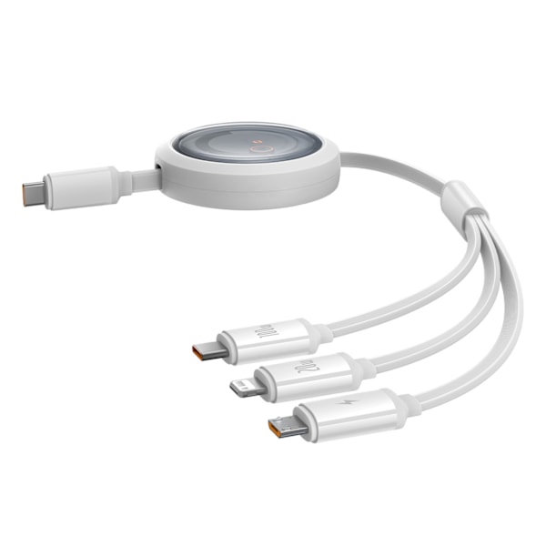 Baseus Free2Draw Rullbar Kabel 3-i-1 USB-C/Lightning/micro USB 1