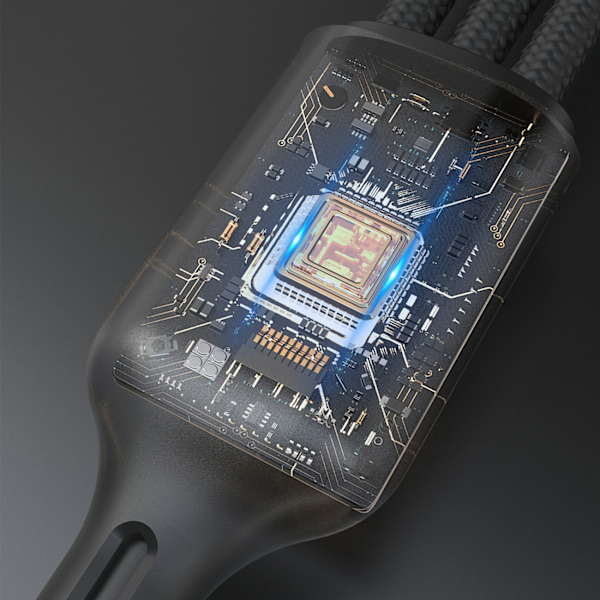 Dudao A12Max+ PD 100W 3-i-1 Laddkabel för Apple Watch: USB-C Lig