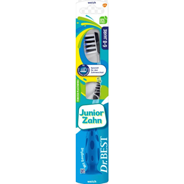 Bästa Dr Junior Tandborste för 6-8 år/ Mjuk Borst/ Produkt från