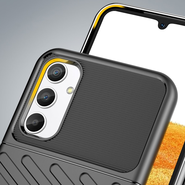 Thunder Case Stöttåligt Fodral för Samsung Galaxy A34 5G - Svart