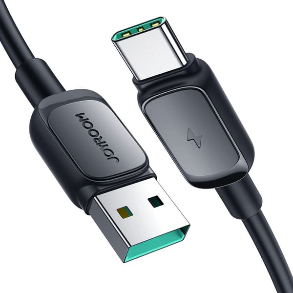 Joyroom Multi-Color USB-A / USB-C Kabel 3A 1.2 m - Svart