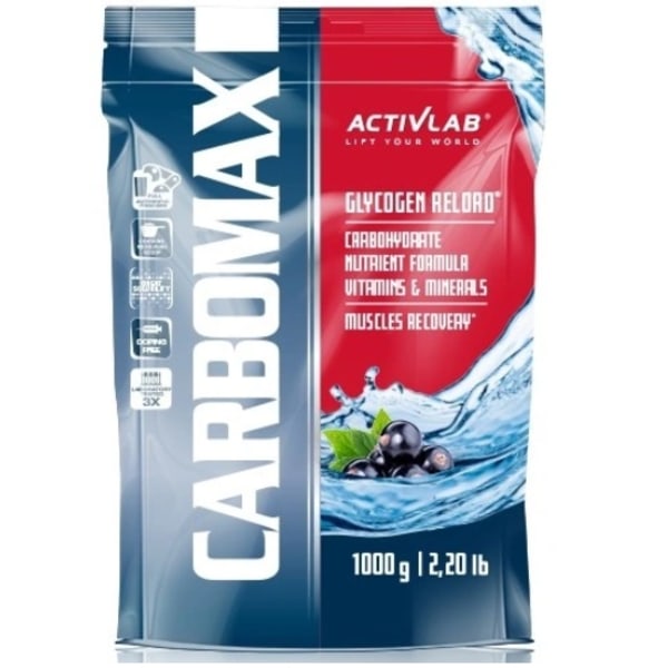 CarboMax Power Dynamic Svartvinbär - Energisk pulverform 1000g