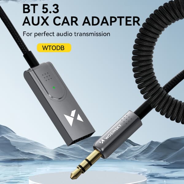 Bluetooth 5.3 Ljudmottagare Adapter Wozinsky WTODB / AUX Ljudada