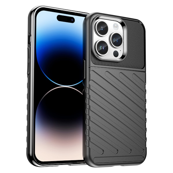 Thunder Case skyddsfodral iPhone 14 Pro robust svart skal