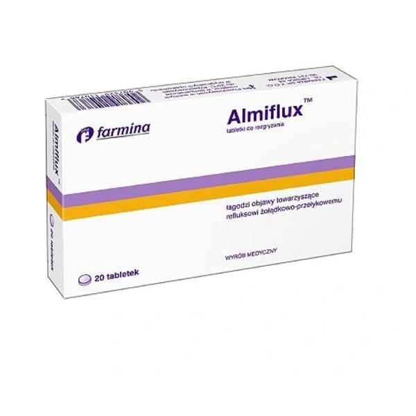 Almiflux Tuggtabletter för Matsmältning/ 20 stycken