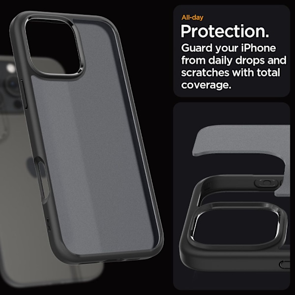 Spigen Ultra Hybrid Skal för iPhone 16 Pro - Svart