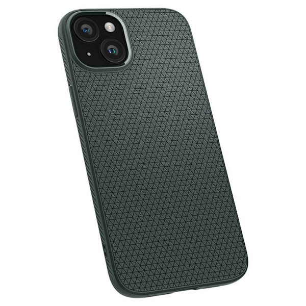 Spigen Liquid Air Skal för iPhone 15 Plus - Mörkgrön