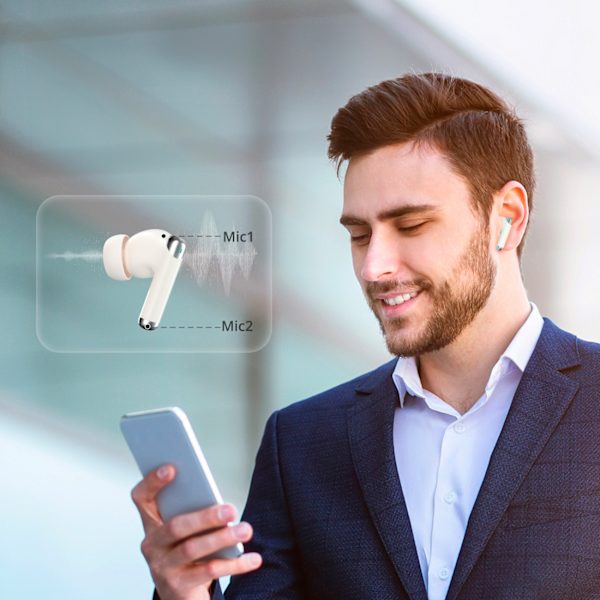 Tronsmart Sounfii R4 Trådlösa Hörlurar Bluetooth 5.3 ENC – Vita
