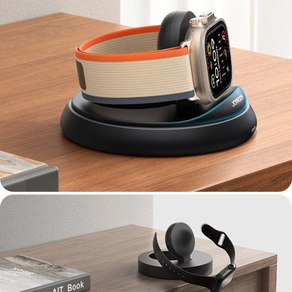 Joyroom JR-W12 Trådlös Vikbar Laddare för Apple Watch - Svart
