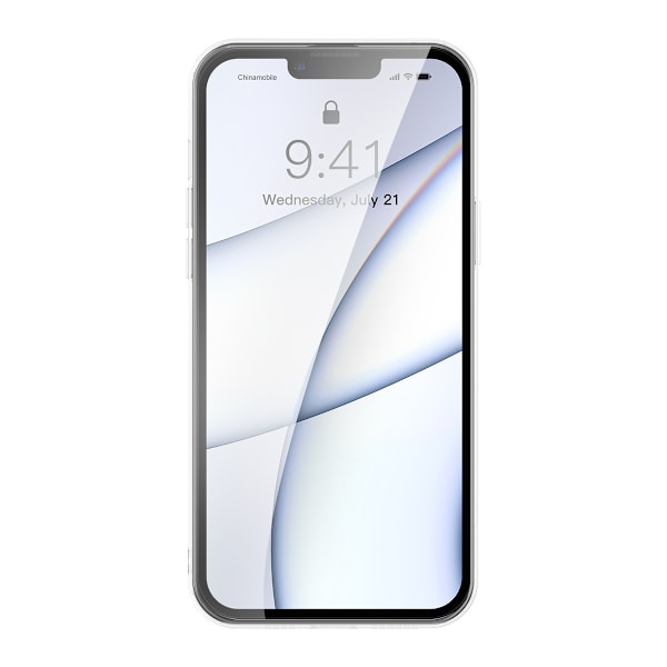 Baseus Frostad Glasfodral för iPhone 13 Pro Max - Styv Transpare
