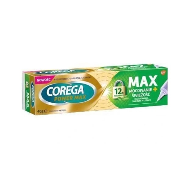Corega Power Max Fäst + Fräschhet/ Protesskräm/ 40g