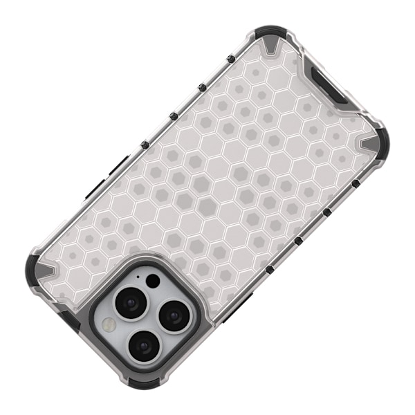 Pansar Skal Honeycomb med Gelram för iPhone 13 Pro - Genomskinli