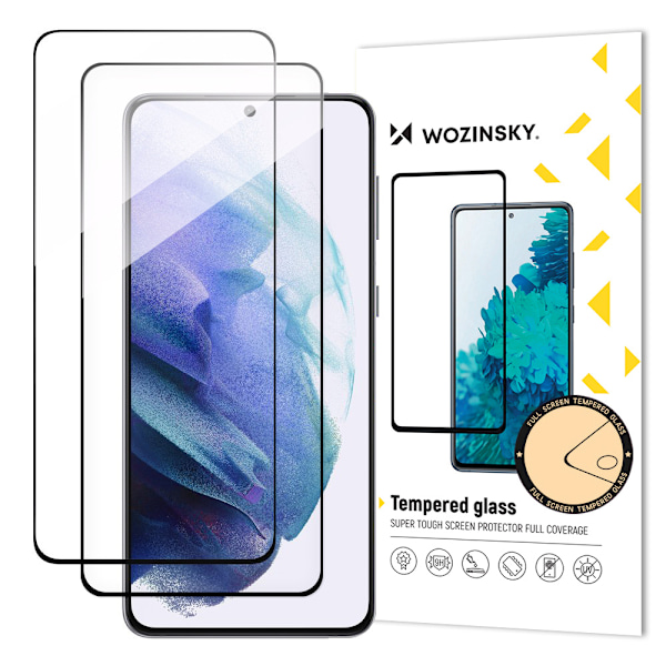 Wozinsky 2x Heltäckande Härdat Glas för Samsung Galaxy S23 9H me