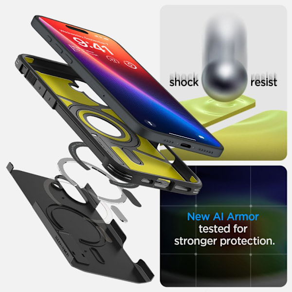 Spigen Tough Armor MagSafe-fodral med stöd för iPhone 16 Plus -